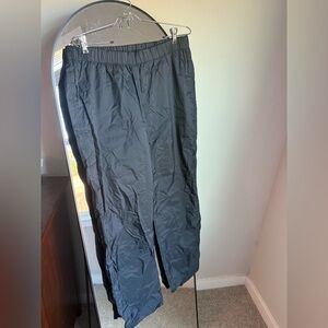 Columbia XCO Storm Dry  Black Nylon Packable Rain Pants Men sz L